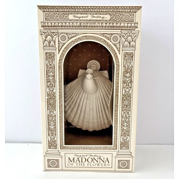 Margaret Furlong Porcelain Madonna Flowers Figurine Angel Vintage 90s Limited Ed - Picture 1 of 9